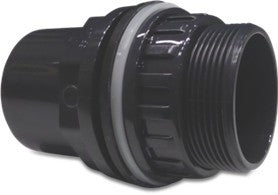 Bulk Head / tank Connector Solvent Weld PVC Fitting
