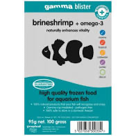 Gamma Frozen Food blister packs Brine Shrimp + Omega 3 100g