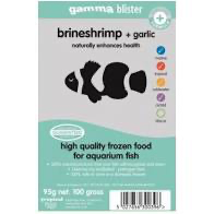 Gamma Frozen Food blister packs Brine Shrimp + Garlic 100g