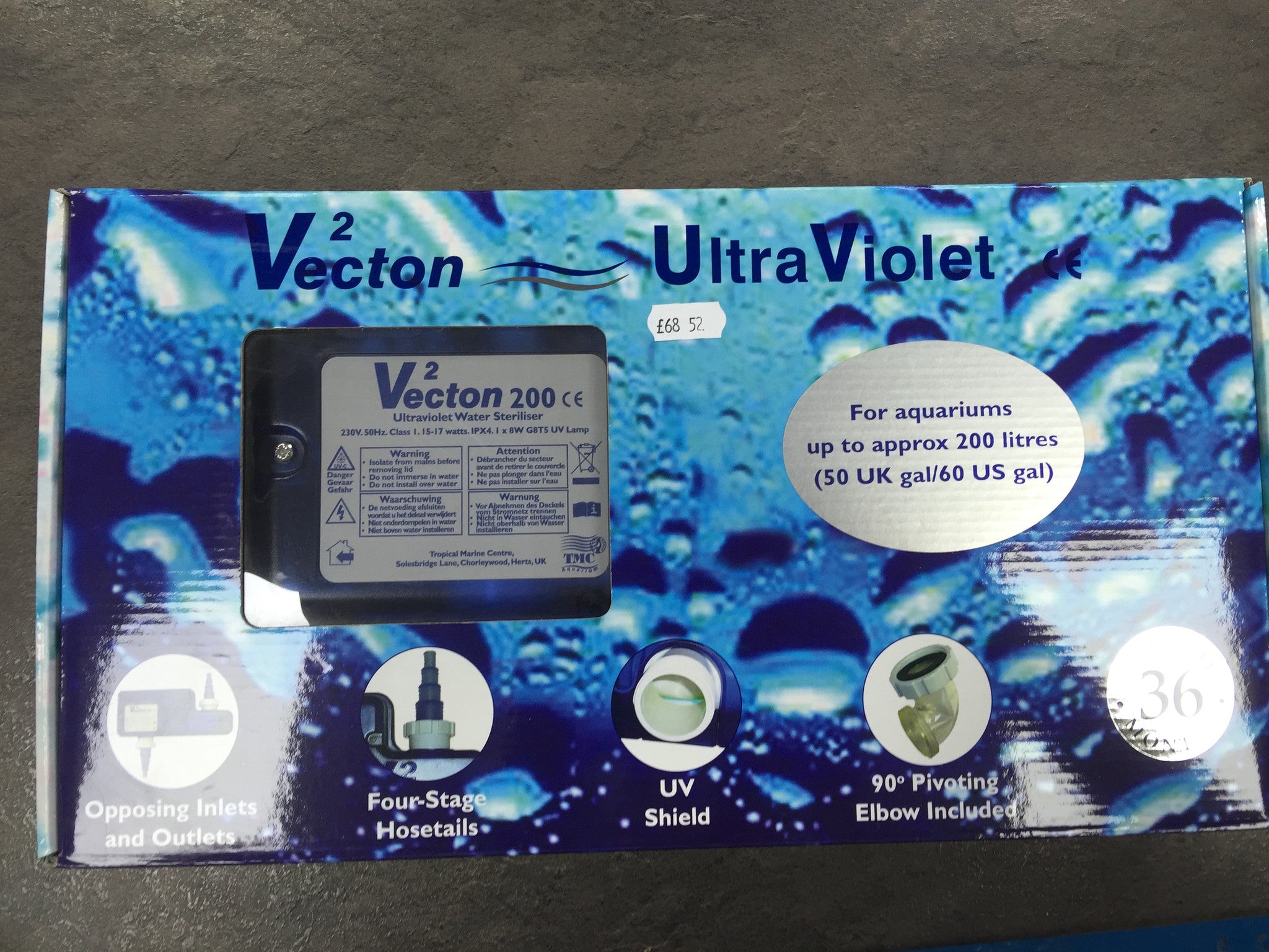 UV Vecton ultra violet light for marine tanks